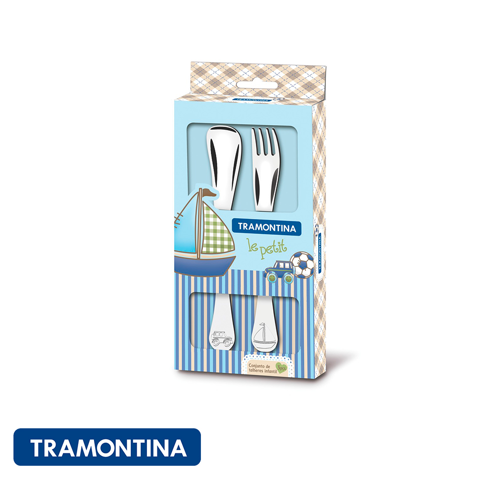 Juego de cubiertos para niño/a , acero inox 2 pzs. - Tramontina