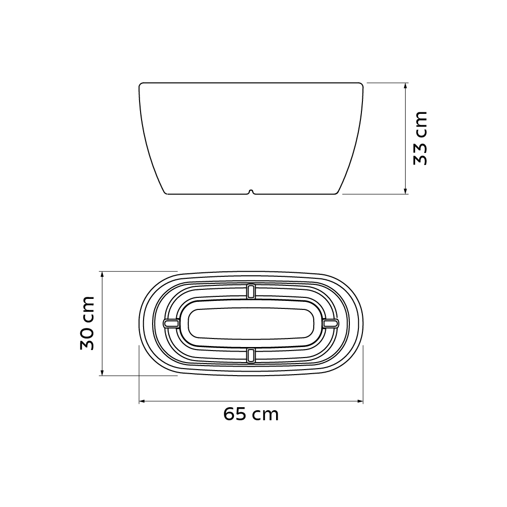 Maceta Andaluz 33cm, color gris - Tramontina - Imagen 2