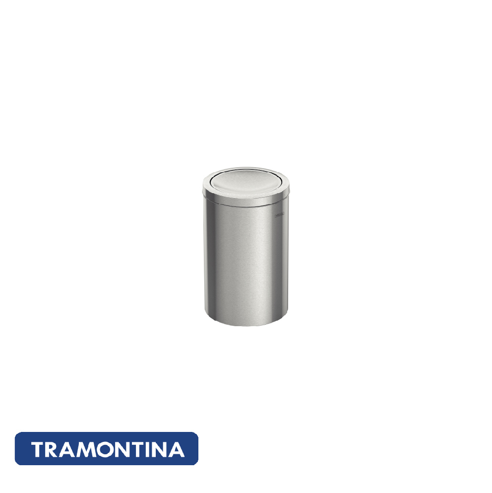 Cubo ac. inox con tapa basculante 20L-Tramontina.
