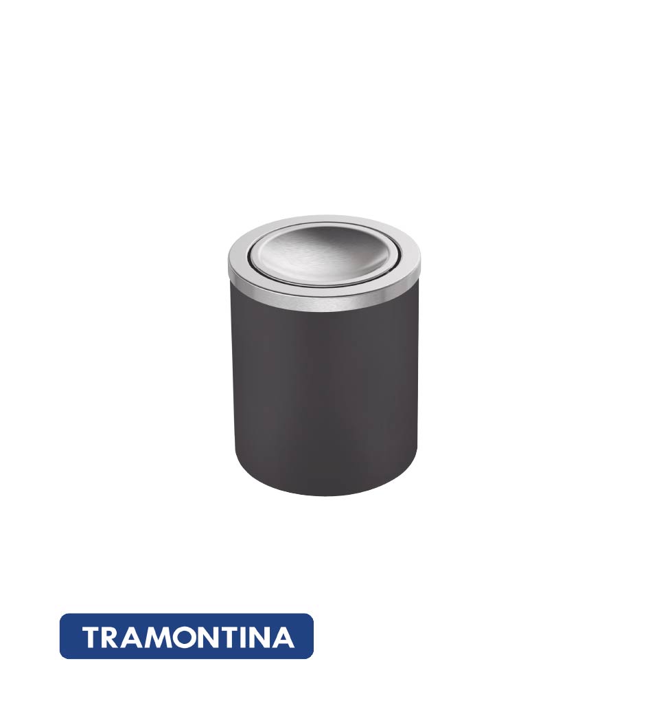 Basurero 5L con cuerpo de polipropileno y tapa - Tramontina