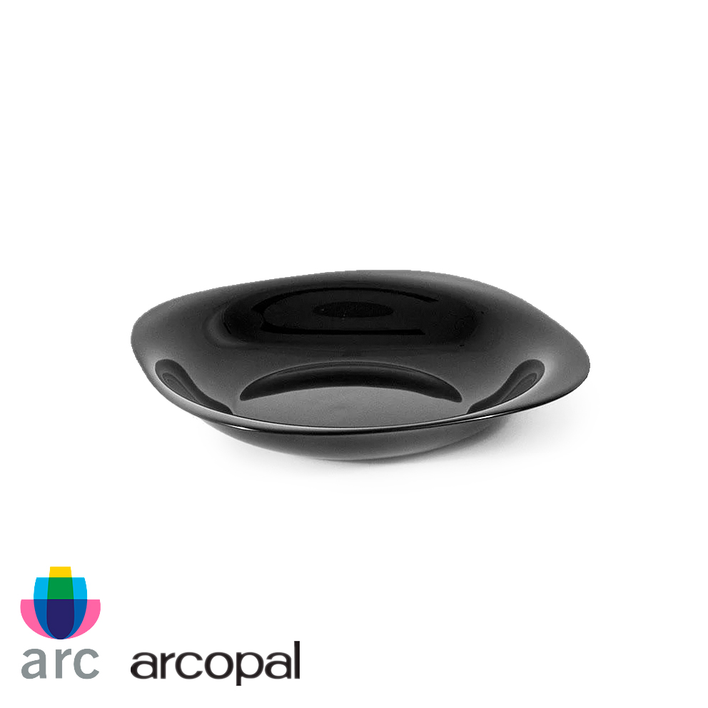 Plato hondo Carine-Negro.