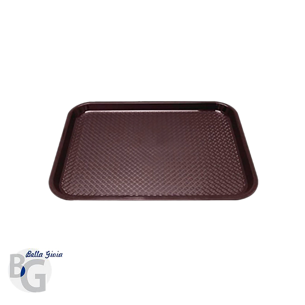 Bandeja autoservicio plástico, color marrón-(30,5 x 40,6 CM).