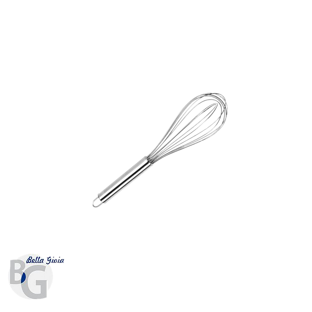 Batidor de acero inox.-10".