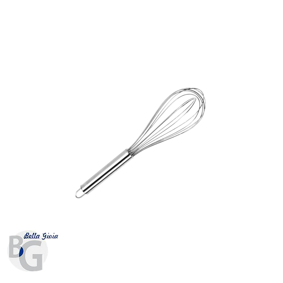 Batidor de acero inox.-12".