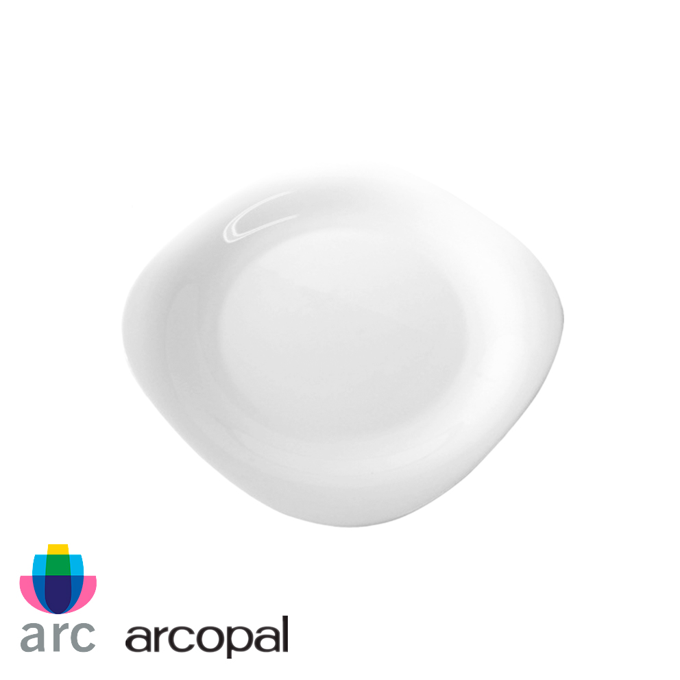 Plato postre Carine-Blanco.