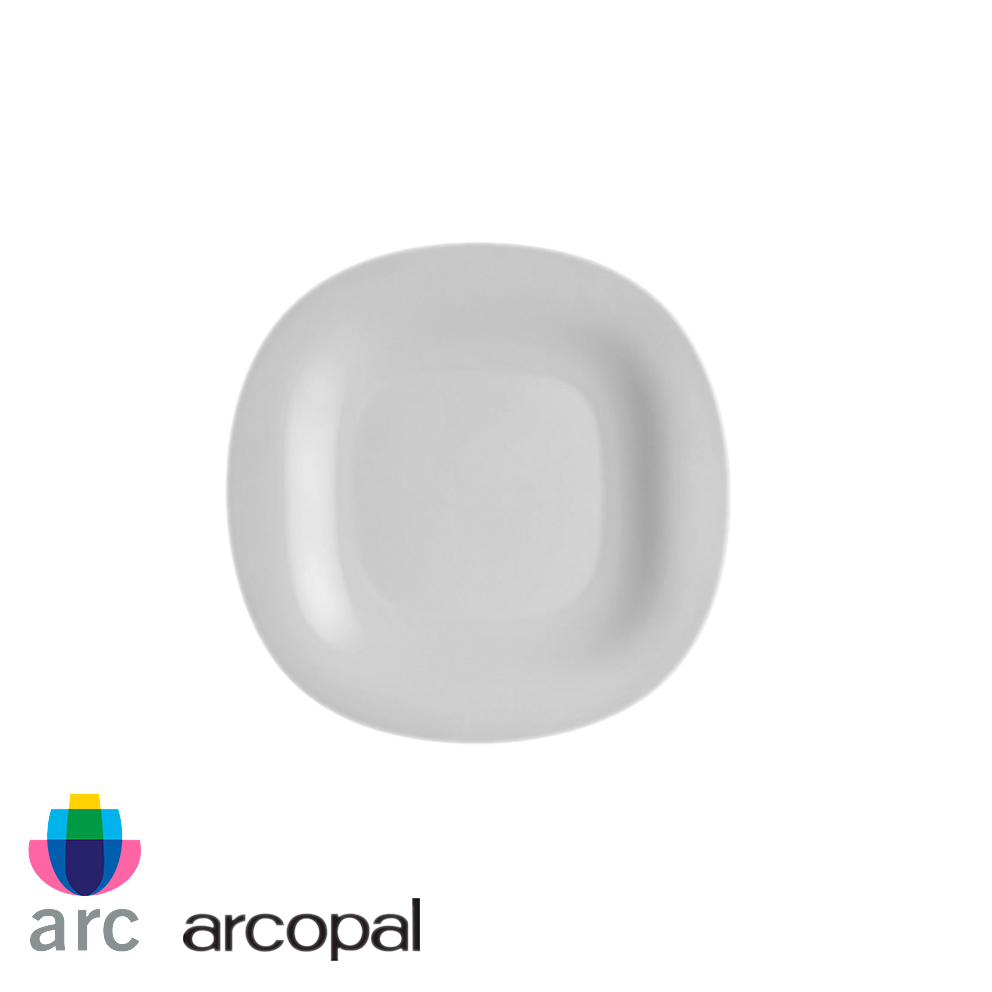 Plato hondo carine gris.