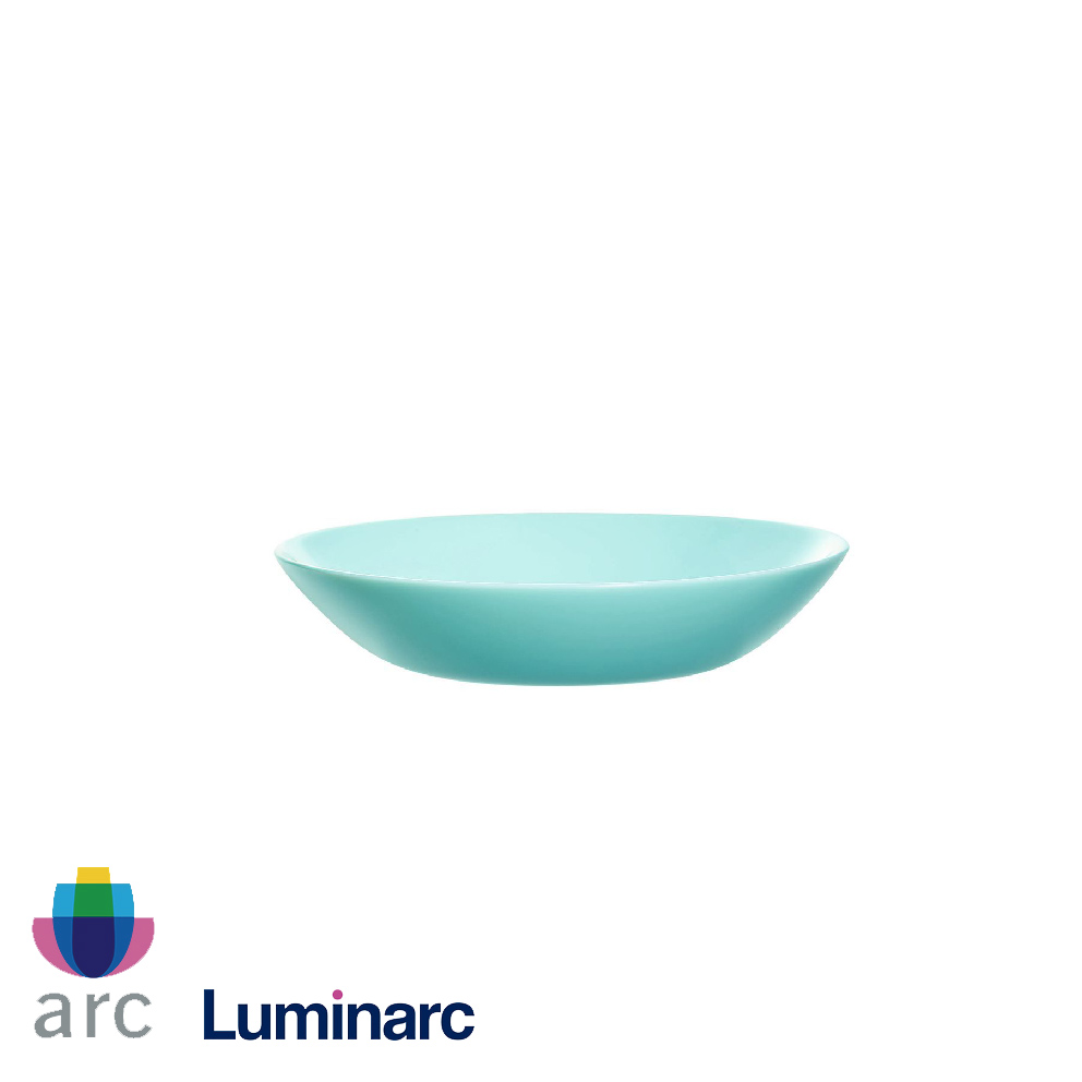 Plato hondo Diwali turquesa.