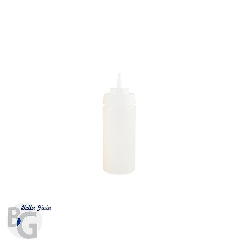 Pote plástico, color transparente-474 ML.