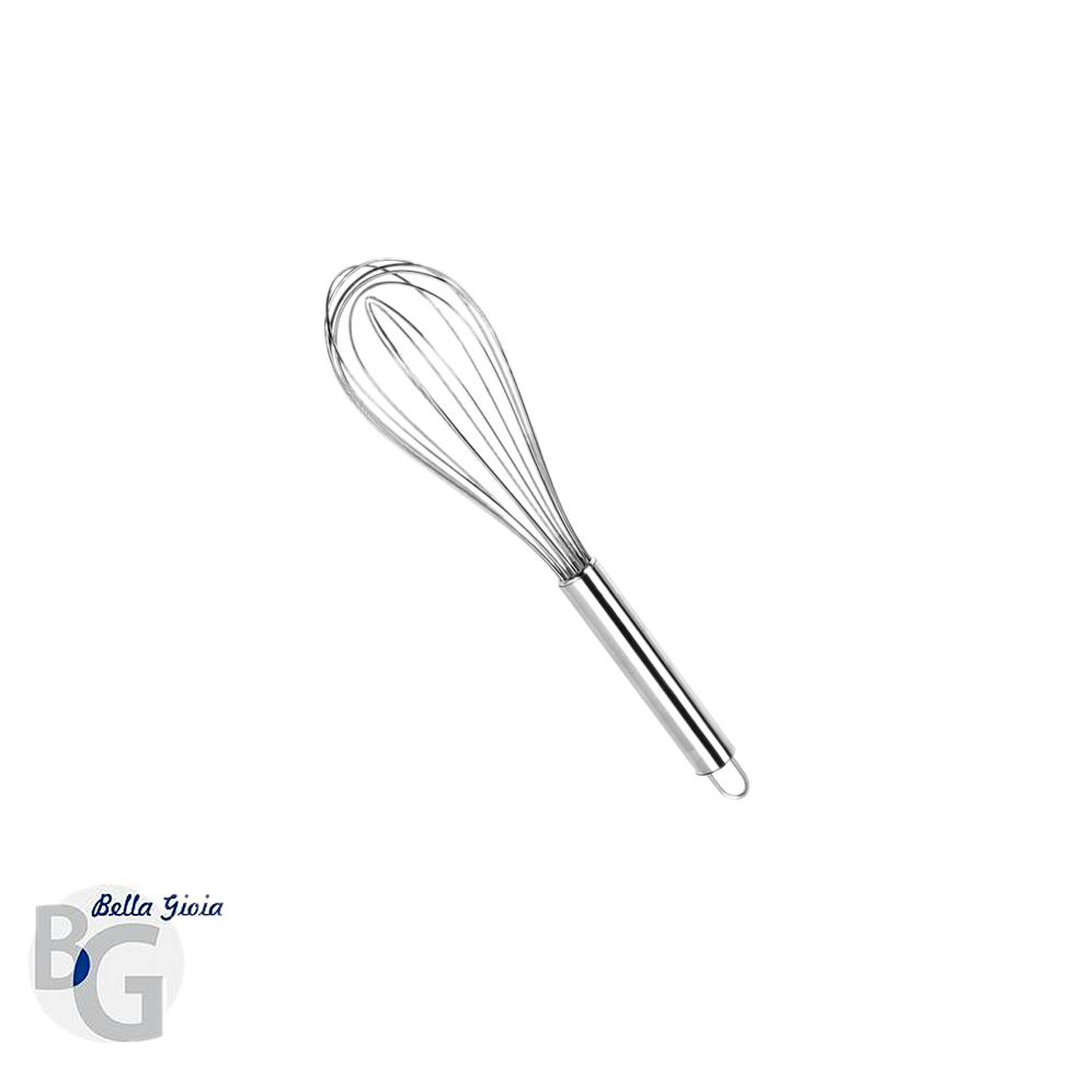 Batidor de acero inox.-14".