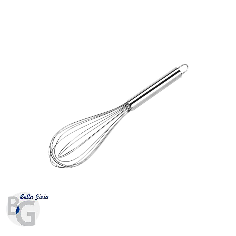 Batidor de acero inox.-18".