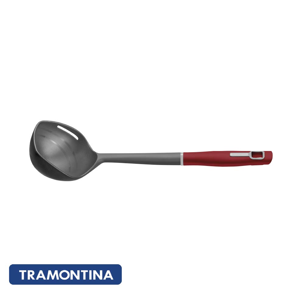 Cucharon teflon para servir, modelo Verano, color rojo - Tramontina