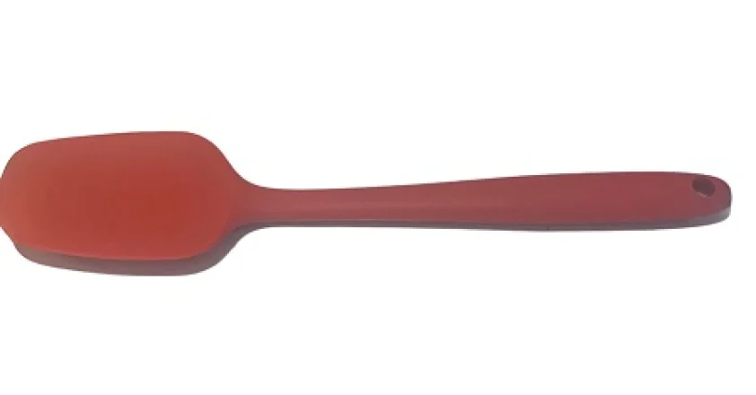Espatula grande roja de silicona monobloc, 27cm - BG