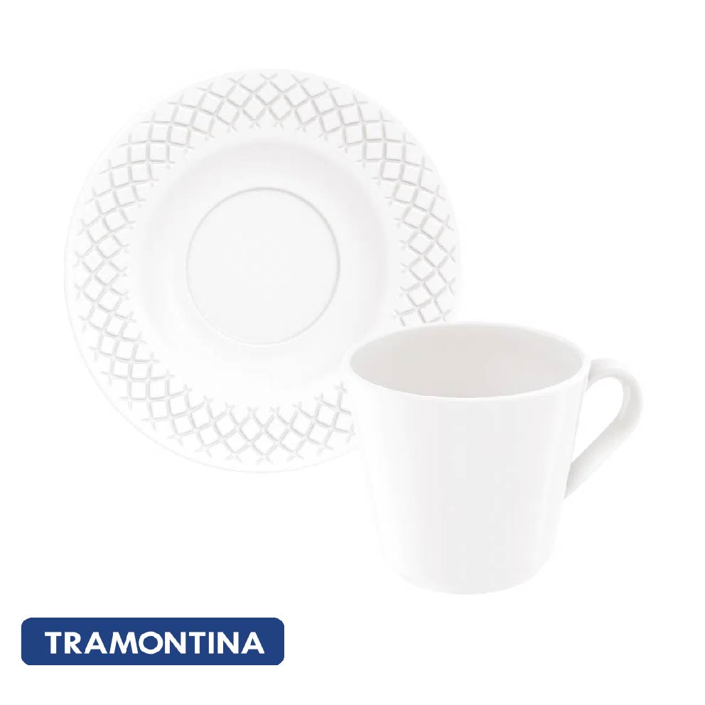 Juego taza y plato de café - Tramontina