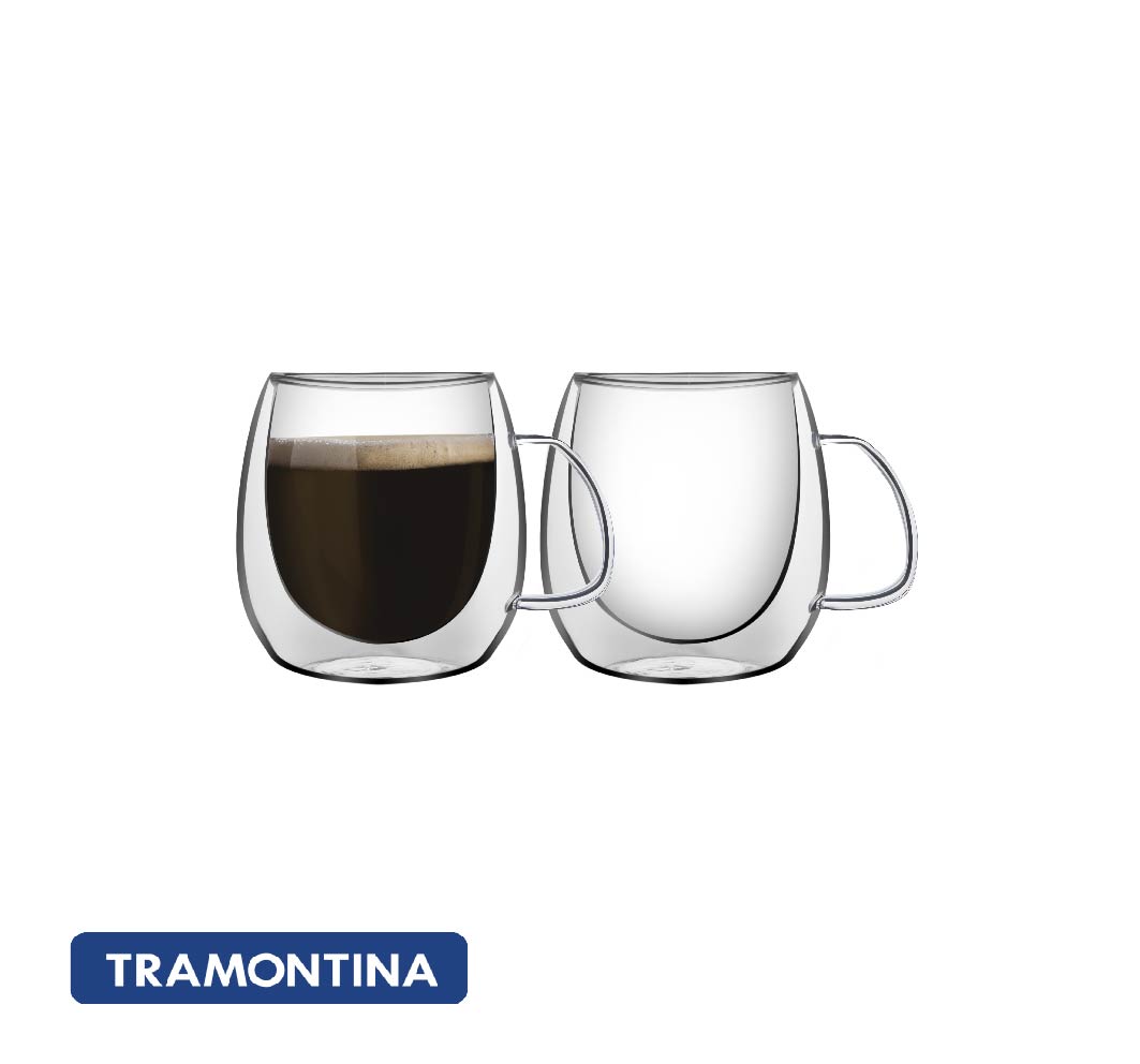 Juego de tazas para cafe 100ml, 2 piezas - Tramontina