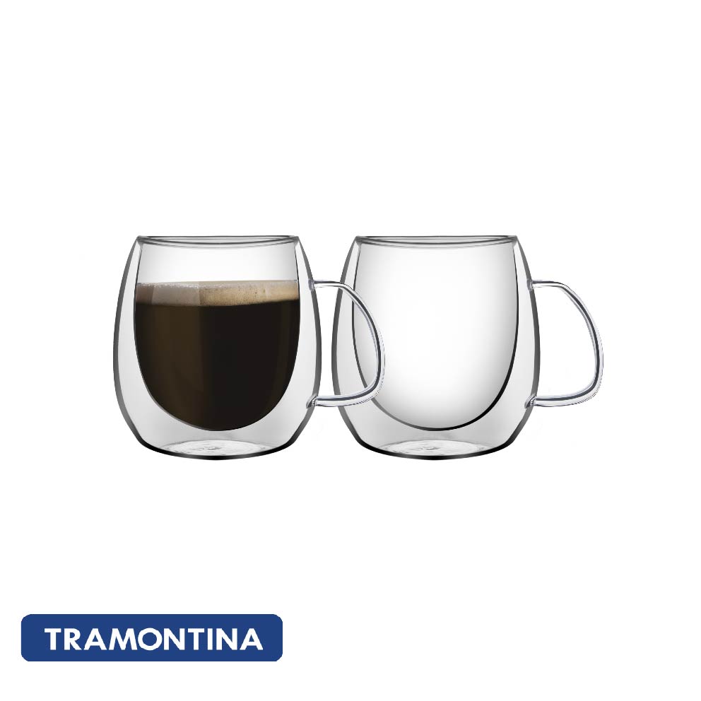 Juego de tazas para cafe 300ml, 2 piezas - Tramontina