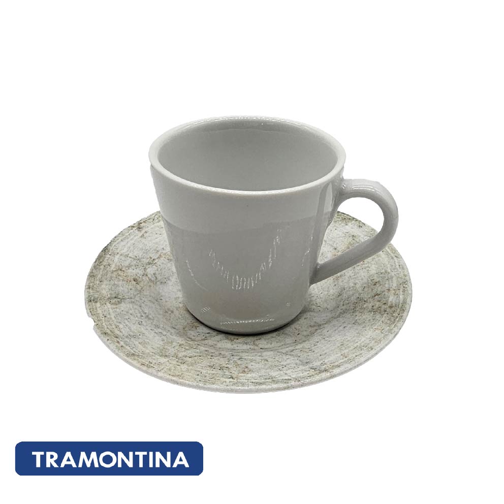 Juego taza y platillo de te - Tramontina