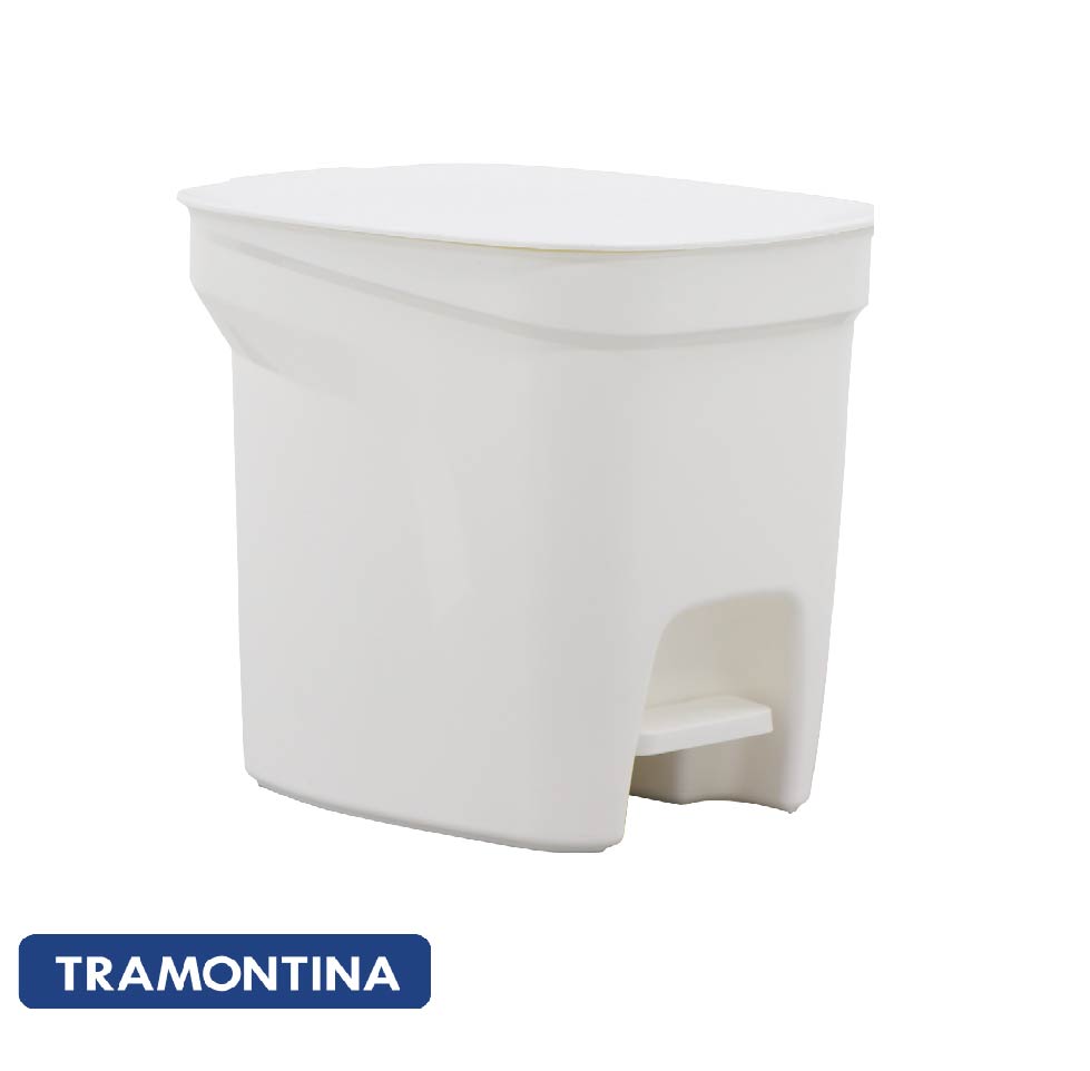 Basurero compact 7lt color blanco - Tramontina