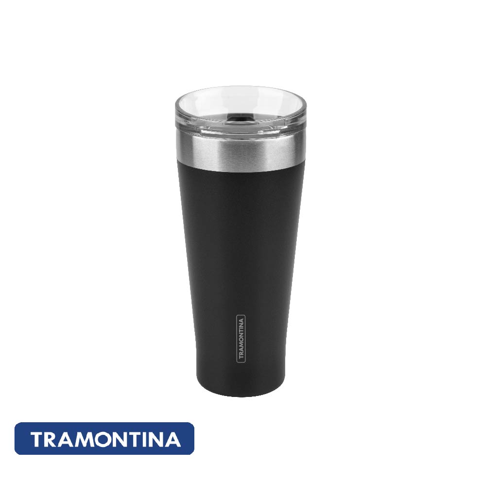 Vaso termico con tapa negra - Tramontina