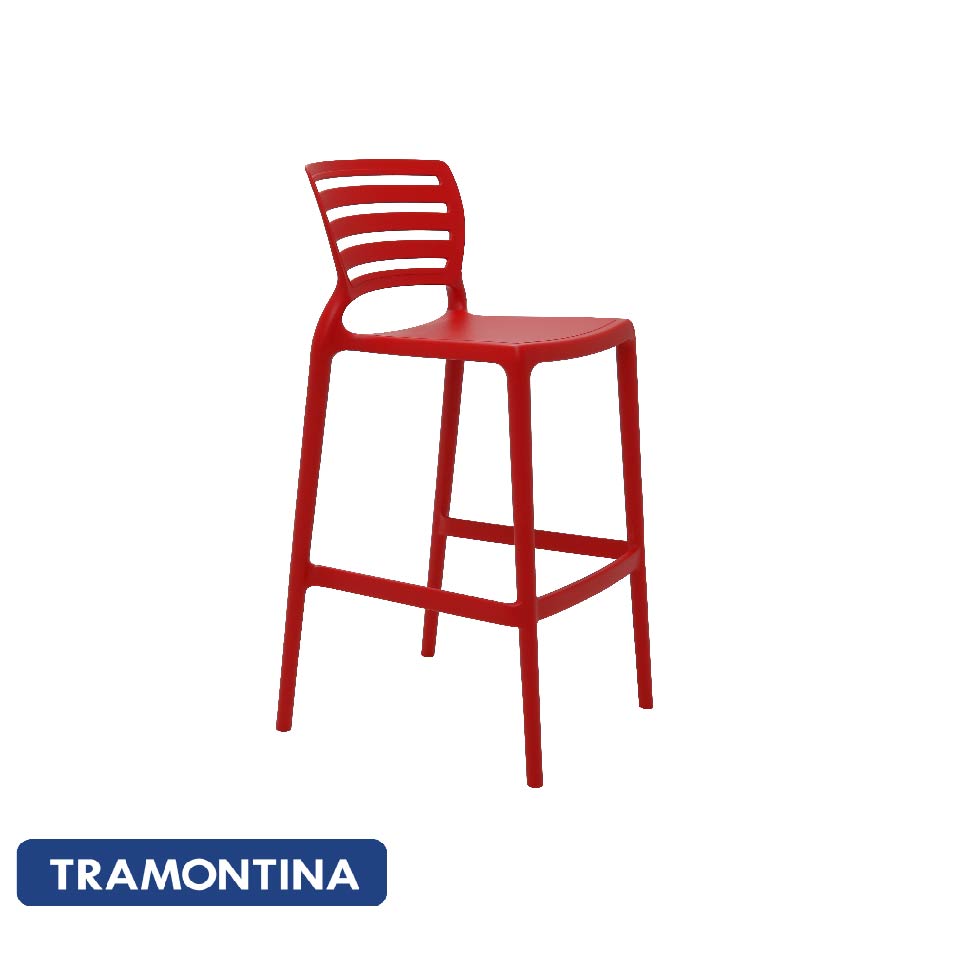 Silla sofia alta color rojo - Tramontina