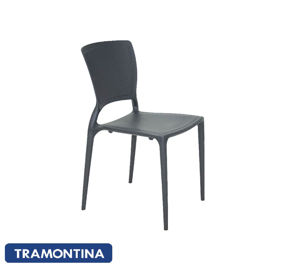 Silla sofia respaldo cerrado color grafito - Tramontina
