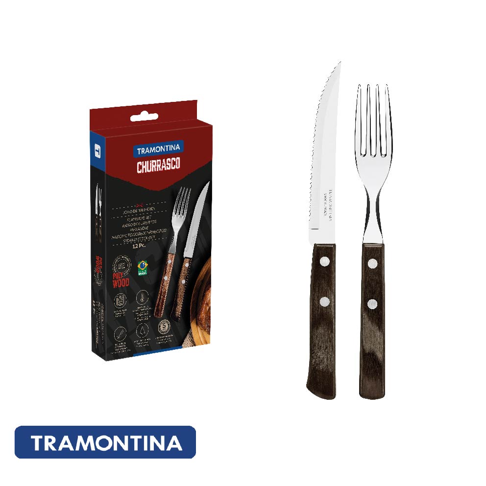Juego para asado 12 piezas Polywood - Tramontina