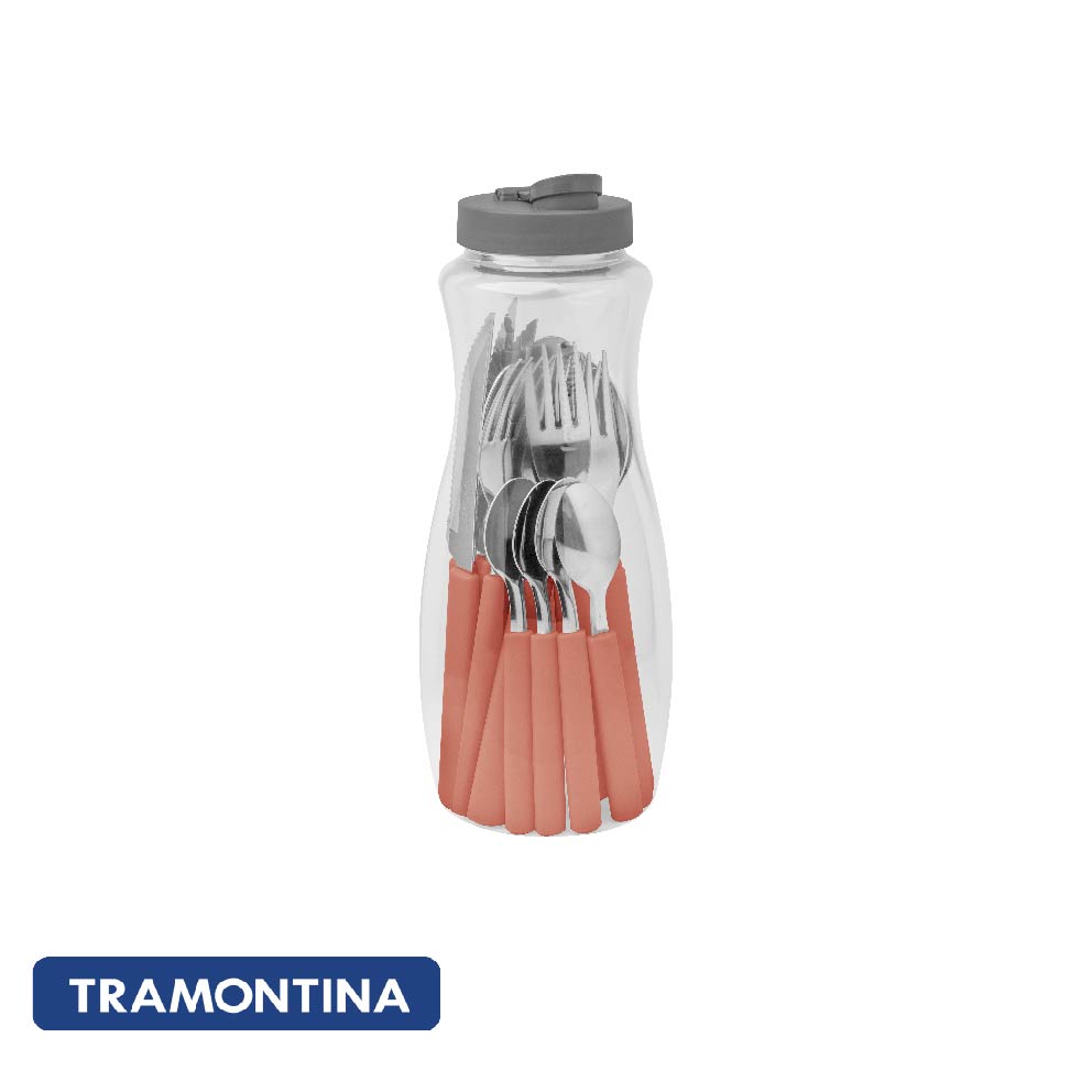 Juego 16 cubiertos Gamboa rojo - Tramontina - Imagen 2