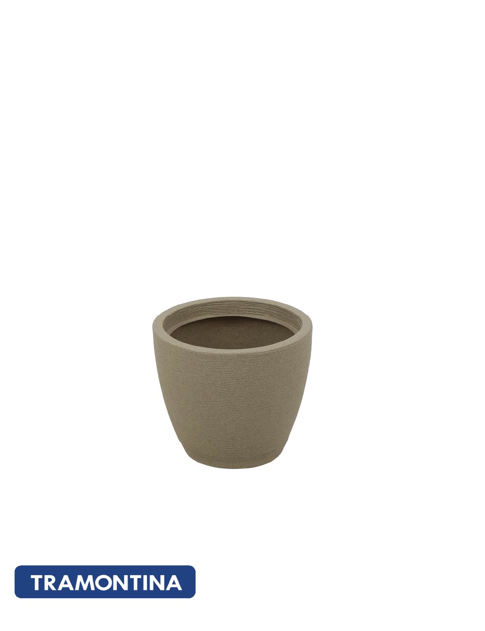 Maceta c/plato Azteca 24cm, color arena - Tramontina