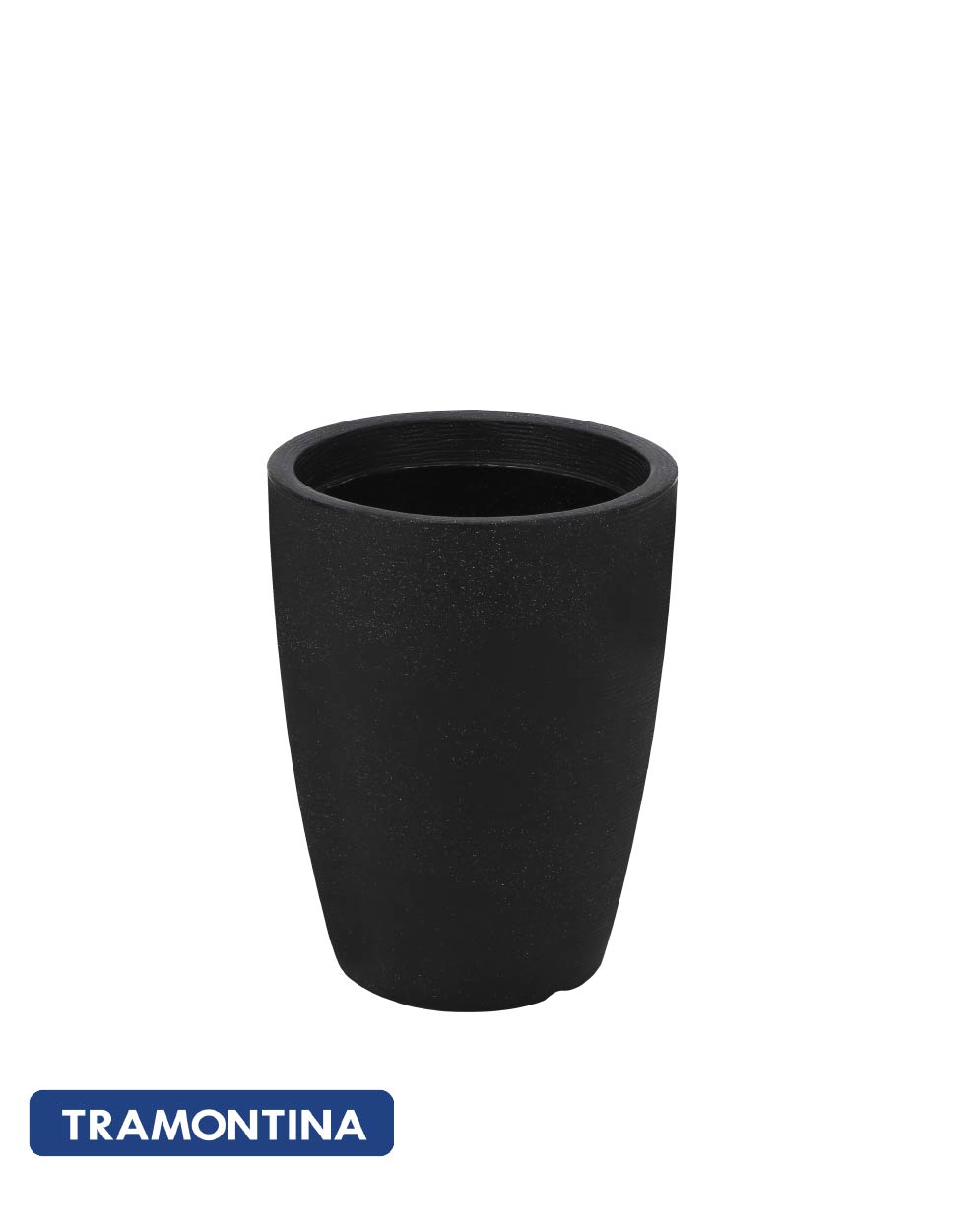 Maceta c/plato Thai 48cm, color negro - Tramontina