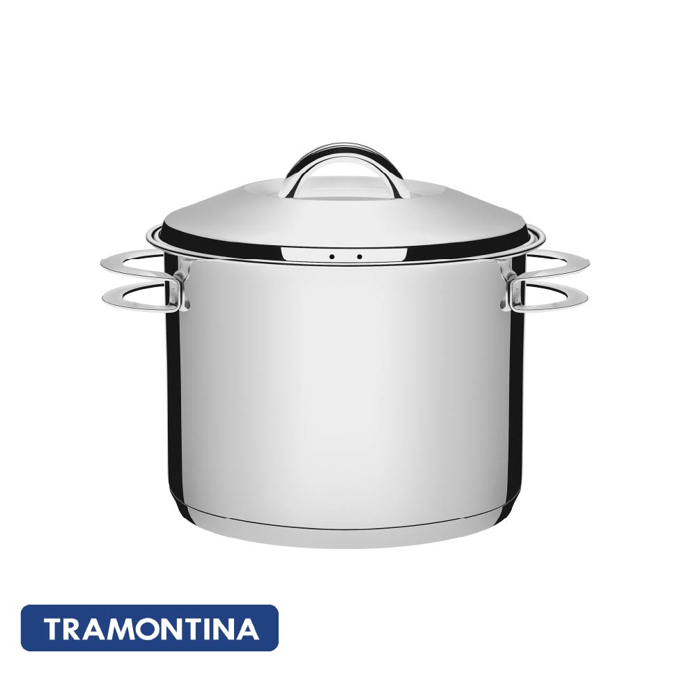 Olla alta c/asas y tapa solar 15,7lts 28cm - Tramontina