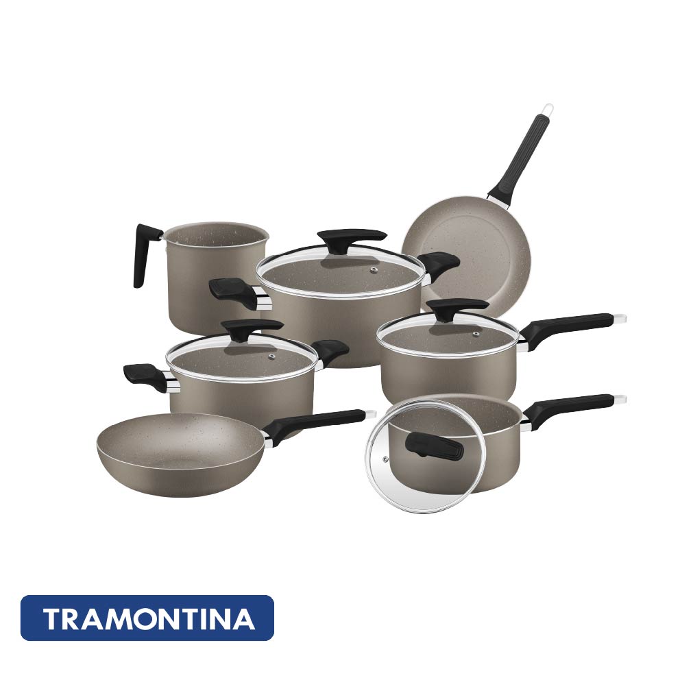 Bateria de cocina antiadherente, 7 piezas - Tramontina