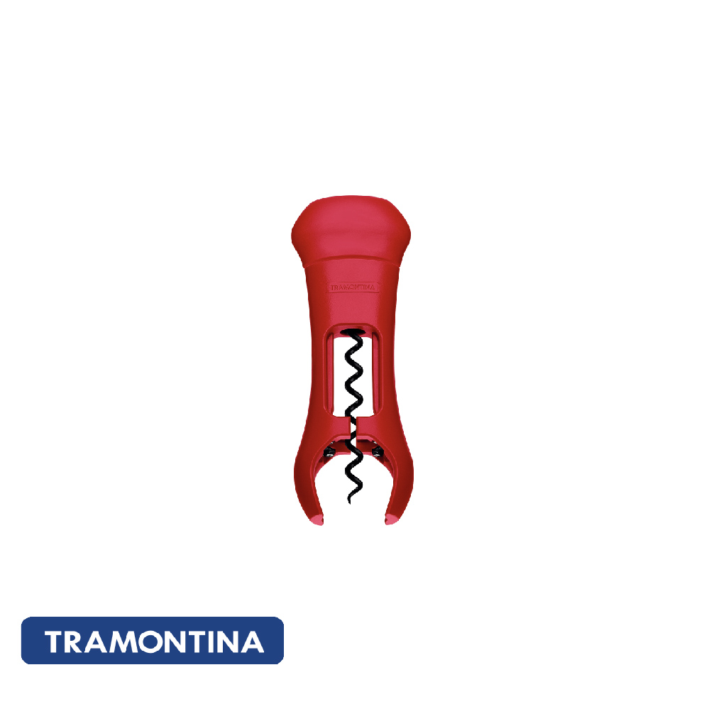 Sacacorcho con cortalacre rojo - Tramontina.