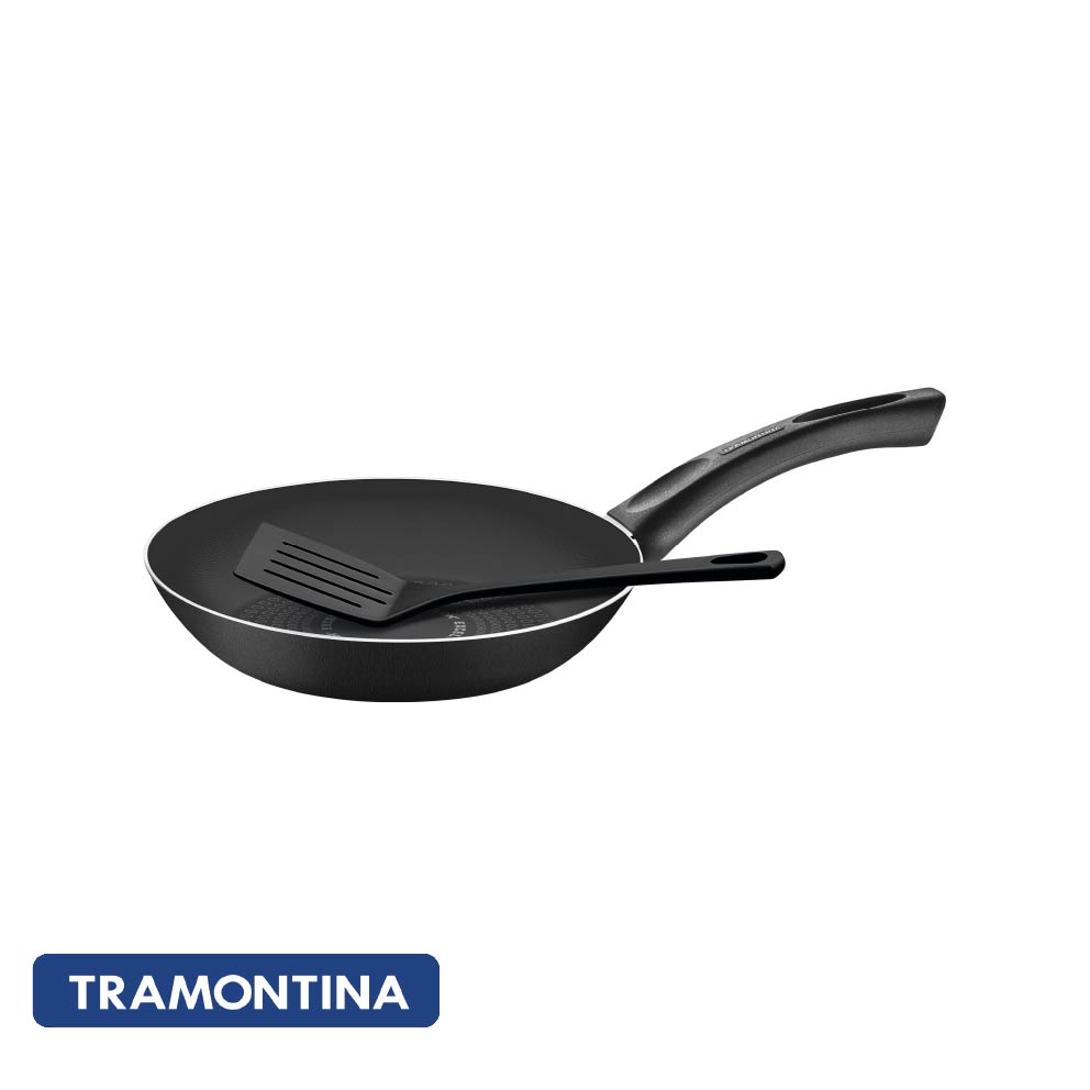 Sarten antiadherente, color negro, 24cm - Tramontina