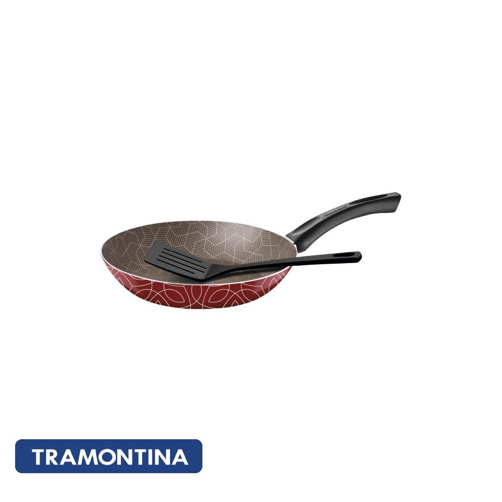 Sarten Paris en aluminio 24cm, color rojo - Tramontina