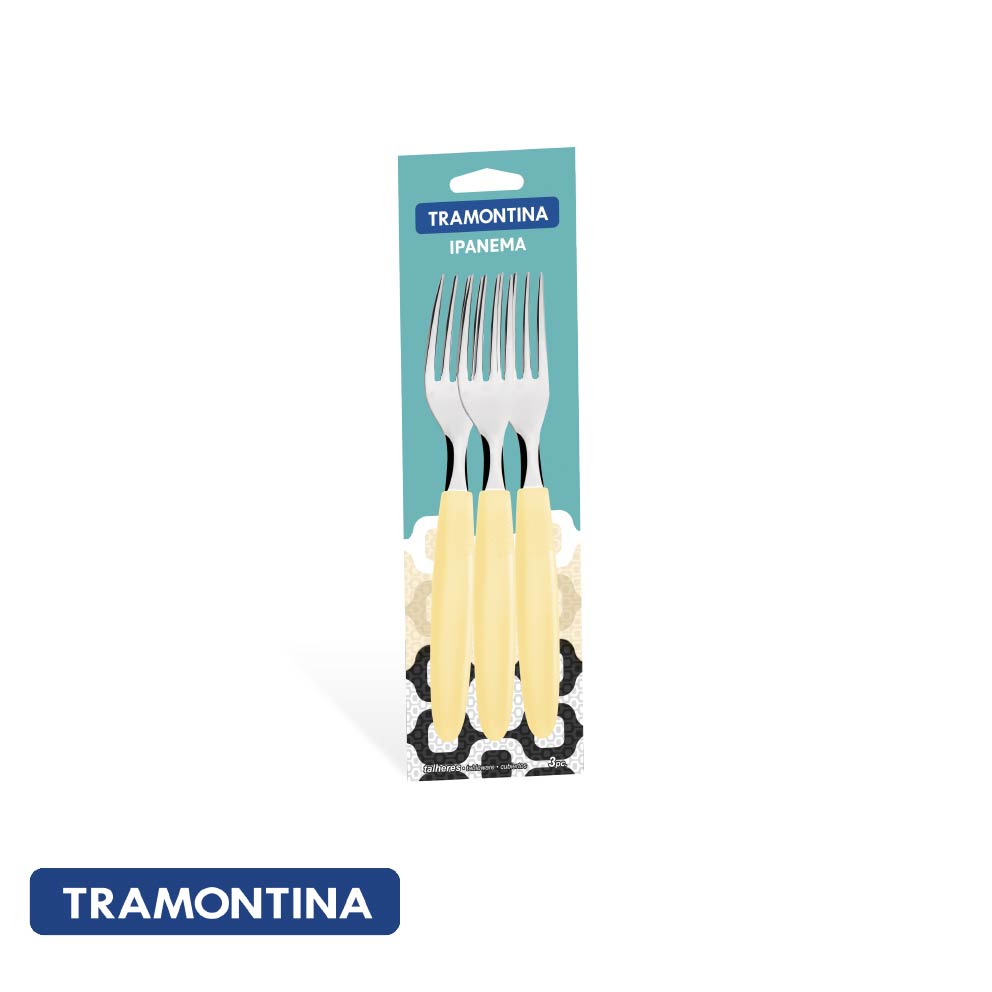 Juego de tenedores de mesa x3, Ipanema, color azul - Tramontina