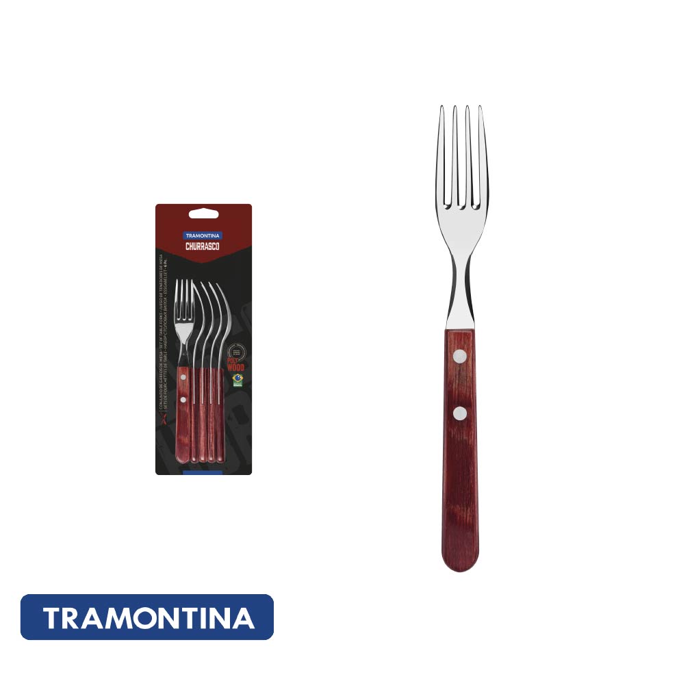 Tenedor de mesa polywood line x6 - Tramontina