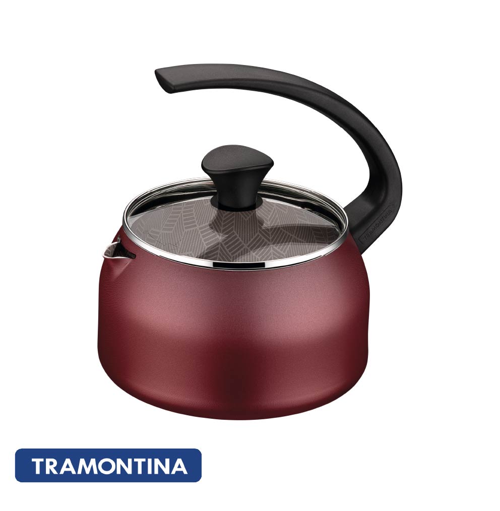 Tetera antiadherente, color rojo, 1,9L - Tramontina