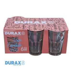 Vaso Facetado pack x 6 400 ml - Durax