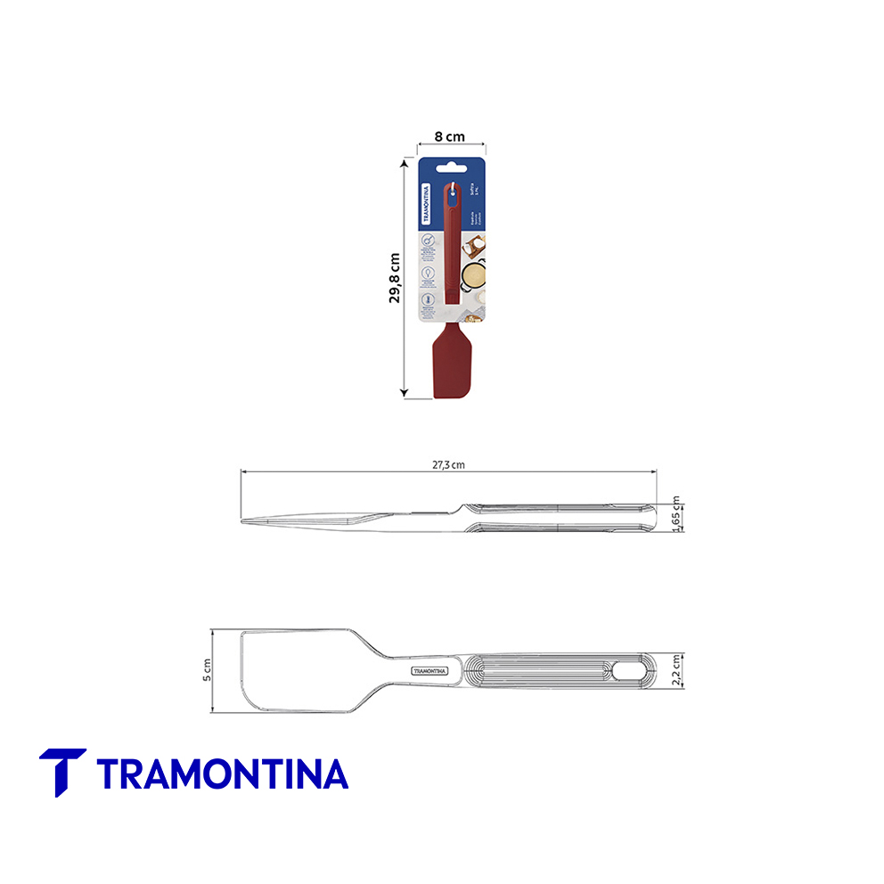 Espátula Softta de Silicona Rojo - Tramontina - Imagen 3