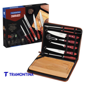 Jgo asado c/tabla y estuche - Tramontina