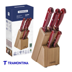 Jgo de 5 cuchillas polywood con taco - Tramontina