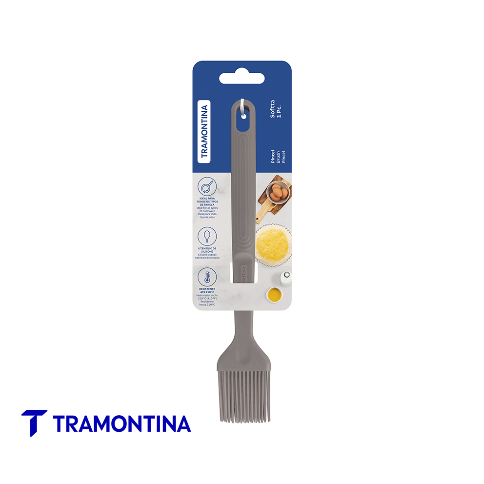 Pincel silicona Softta gris - Tramontina - Imagen 2