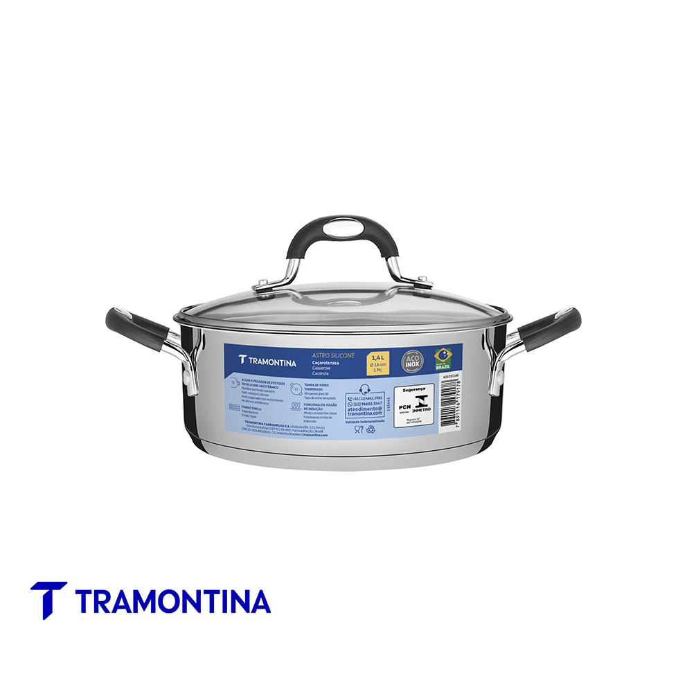 Cacerola con asa 16 cm 1.4 L astro silicona - Tramontina - Imagen 2