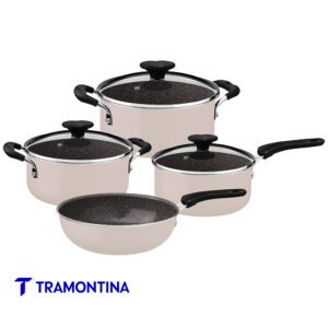 Bateria de Cocina 4 pzas Rosa Tunis - Tramontina