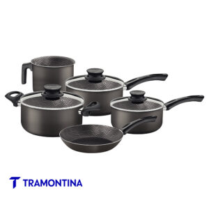 Bateria de Cocina Paris 5 pzas Negra - Tramontina