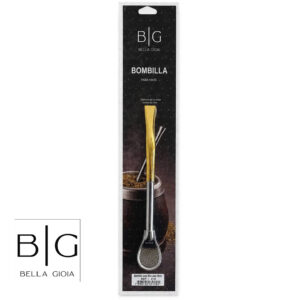 Bombilla redonda curva cromada - BG