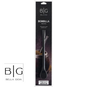 Bombilla de acero inox negra - BG