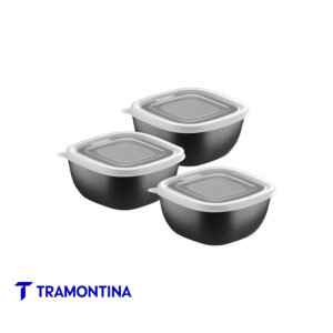 Potes en juego x 3  300 ml negros - Tramontina