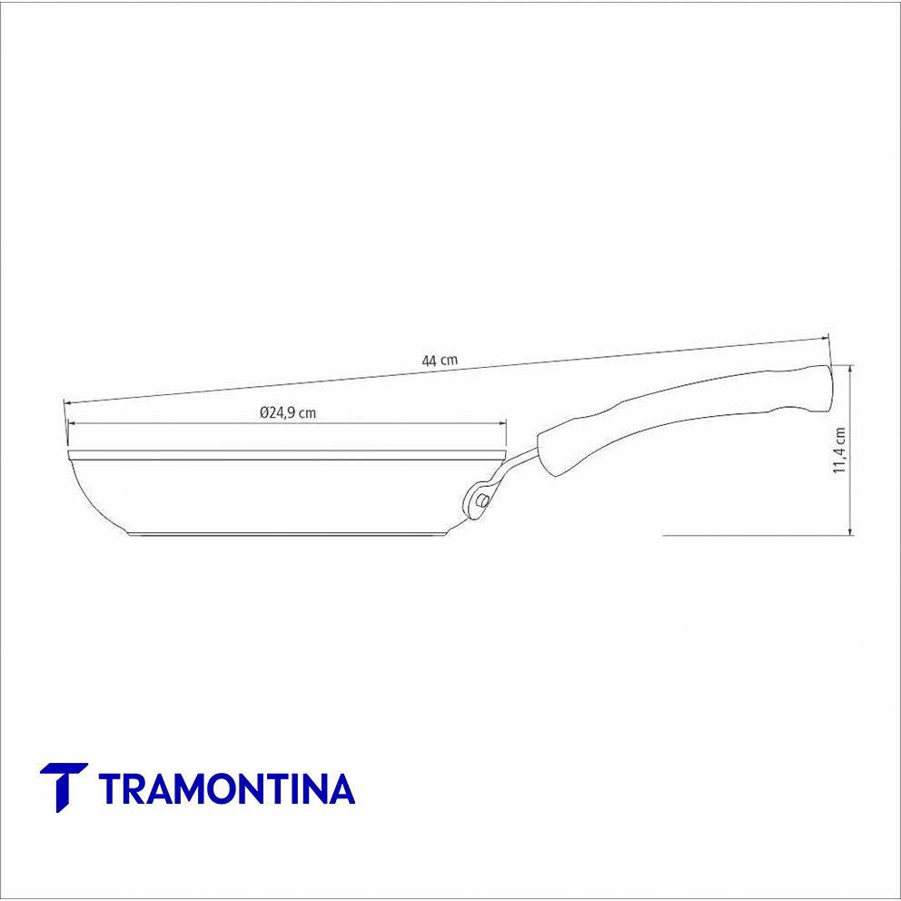 Sartén Monaco 24 cm Inducción - Tramontina - Imagen 3