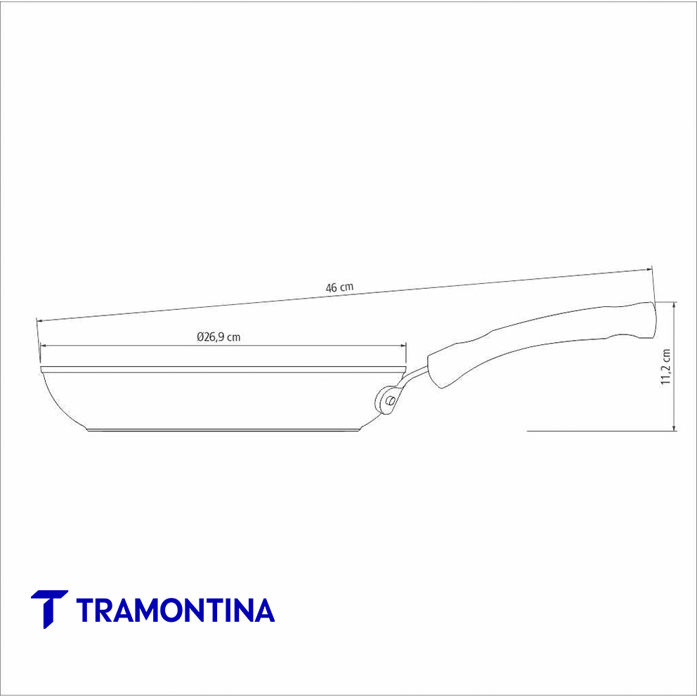 Sartén Monaco 26 cm Inducción - Tramontina - Imagen 3