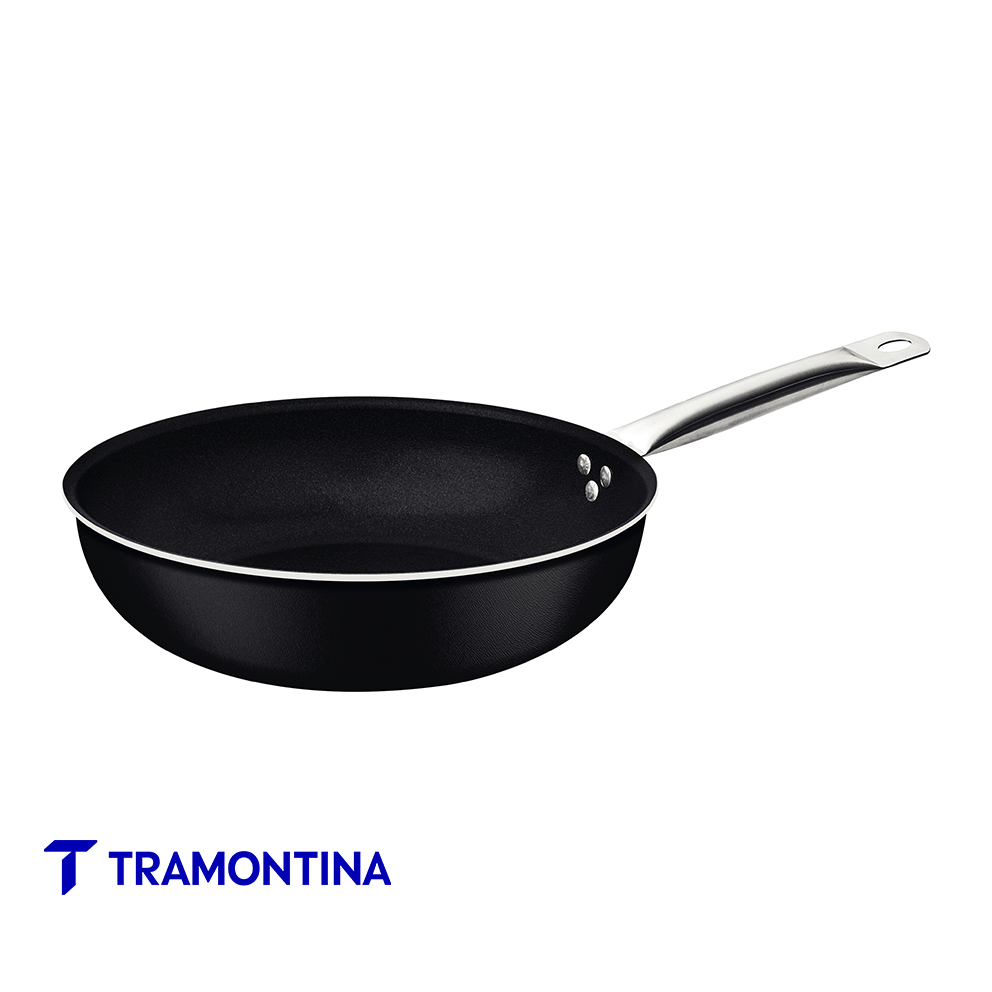 Sartén honda 28 cm Piamonte, mango acero - Tramontina